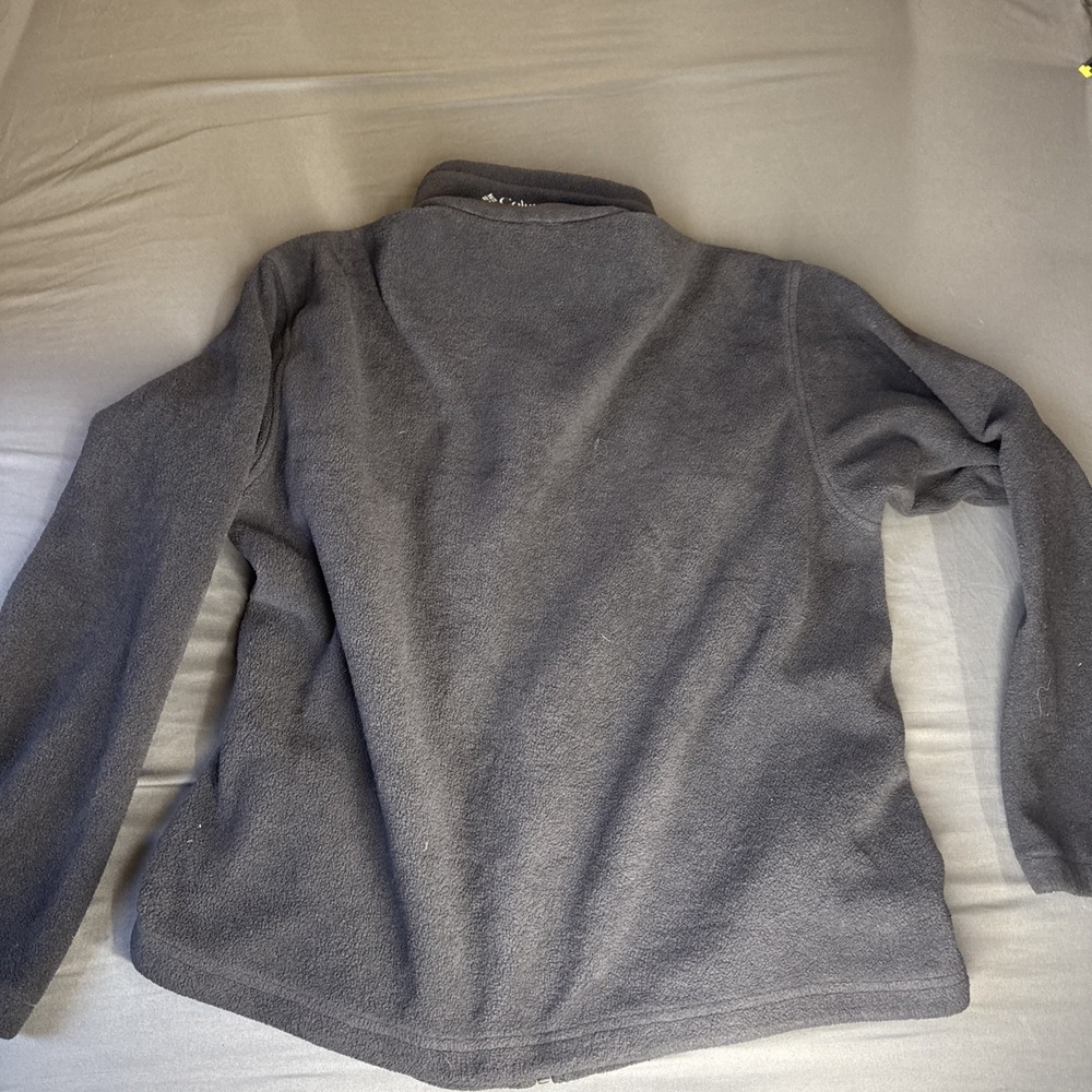 Columbia Full Zip Fleece Jacket Mens Large Blue Outdoor Hiking Layer Casual‎ - Picture 7 of 10
